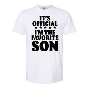 Funny Its Official Im The Favorite Son Softstyle CVC T-Shirt