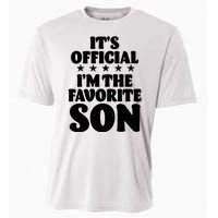 Funny Its Official Im The Favorite Son Cooling Performance Crew T-Shirt