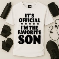 Funny Its Official Im The Favorite Son Cooling Performance Crew T-Shirt