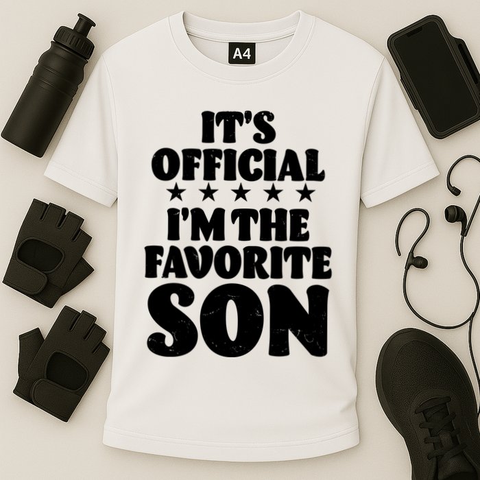 Funny Its Official Im The Favorite Son Cooling Performance Crew T-Shirt