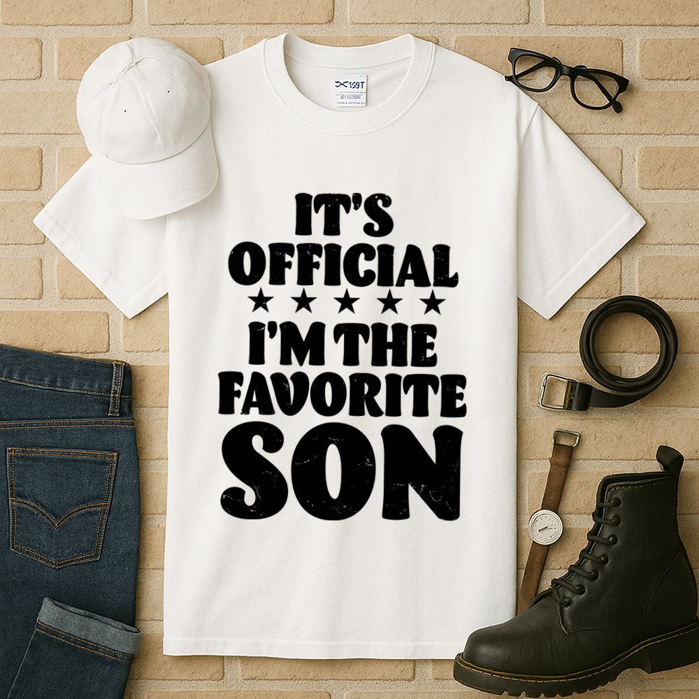 Funny Its Official Im The Favorite Son Tall T-Shirt