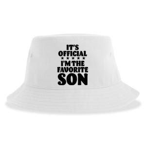 Funny Its Official Im The Favorite Son Sustainable Bucket Hat