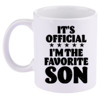 Funny Its Official Im The Favorite Son 11oz C Handle Ceramic Mug