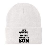 Funny Its Official Im The Favorite Son Knit Cap Winter Beanie