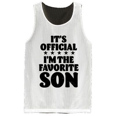Funny Its Official Im The Favorite Son Mesh Reversible Basketball Jersey Tank