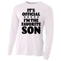 Funny Its Official Im The Favorite Son Cooling Performance Long Sleeve Crew