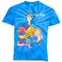 Funny I'm Ok Crocheting Crochet Lovers Arts And Crafts Funny Gift Kids Tie-Dye T-Shirt