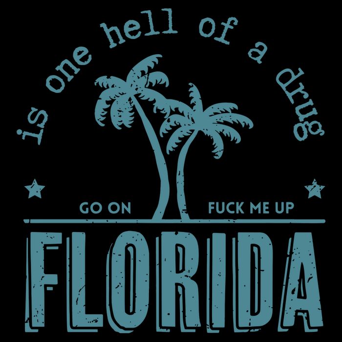 Florida Is One Hell Of A Drug Cropped Pullover Crew