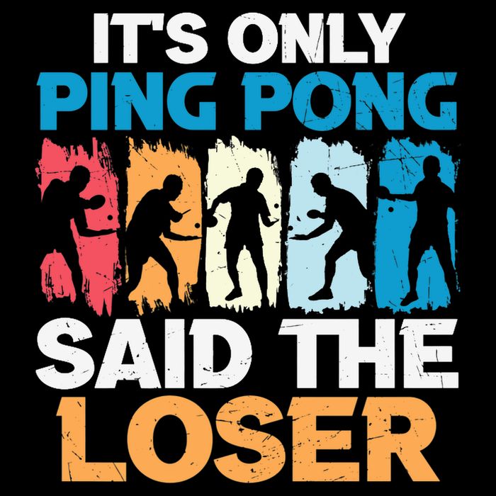 Funny Its Only Ping Pong Said The Loser Table Tennis Premium Cropped Pullover Crew