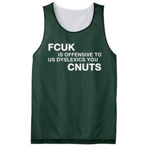 Fcuk Is Offensive To Dyslexics Cnuts Mesh Reversible Basketball Jersey Tank