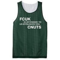 Fcuk Is Offensive To Dyslexics Cnuts Mesh Reversible Basketball Jersey Tank