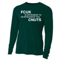 Fcuk Is Offensive To Dyslexics Cnuts Cooling Performance Long Sleeve Crew