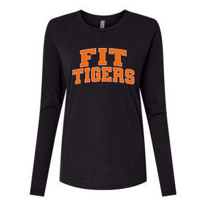 Fashion Institute Of Technology Tigers Womens Cotton Relaxed Long Sleeve T-Shirt