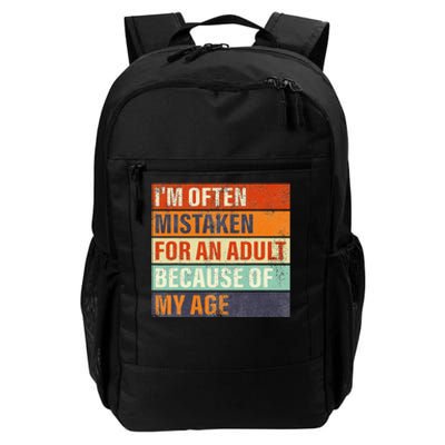 Funny IM Often Mistaken For An Adult Because Of My Age Daily Commute Backpack