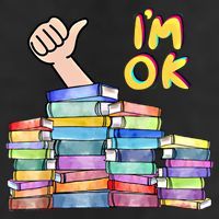 Funny I'm Ok Reading Books Nerd National Book Day Lover Gift Adult Drive Performance Visor