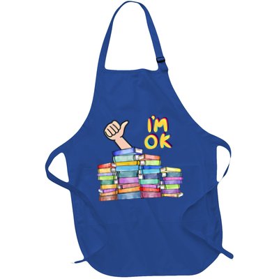 Funny I'm Ok Reading Books Nerd National Book Day Lover Gift Apron