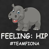 Fiona The Baby Hippo Feeling Hip Preemie 7 Panel Mesh Trucker Snapback Hat