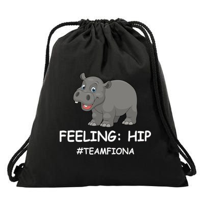 Fiona The Baby Hippo Feeling Hip Preemie Drawstring Bag