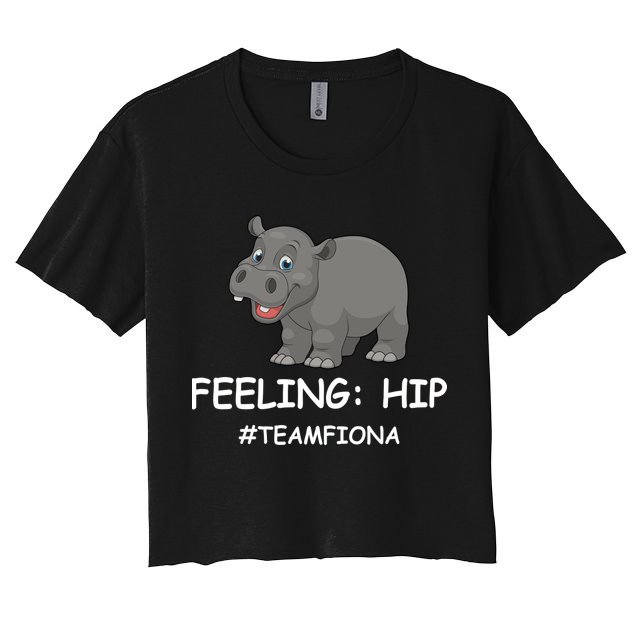 Fiona The Baby Hippo Feeling Hip Preemie Crop Top