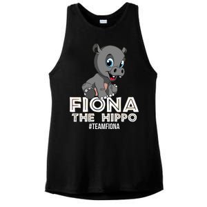 Fiona The Hippo #TeamFiona Hippopotamus Zoo Ladies PosiCharge Tri-Blend Wicking Tank