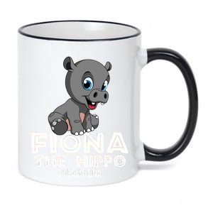 Fiona The Hippo #TeamFiona Hippopotamus Zoo 11oz Black Color Changing Mug