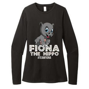 Fiona The Hippo #TeamFiona Hippopotamus Zoo Womens CVC Long Sleeve Shirt