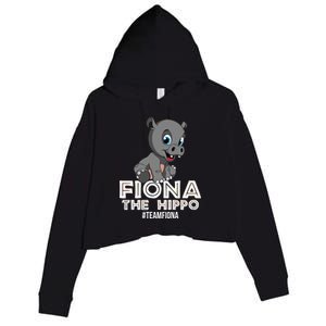 Fiona The Hippo #TeamFiona Hippopotamus Zoo Crop Fleece Hoodie