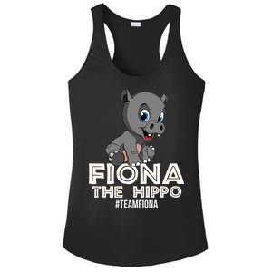 Fiona The Hippo #TeamFiona Hippopotamus Zoo Ladies PosiCharge Competitor Racerback Tank