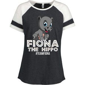 Fiona The Hippo #TeamFiona Hippopotamus Zoo Enza Ladies Jersey Colorblock Tee