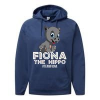 Fiona The Hippo #TeamFiona Hippopotamus Zoo Performance Fleece Hoodie