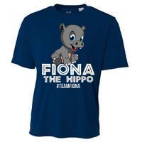 Fiona The Hippo #TeamFiona Hippopotamus Zoo Cooling Performance Crew T-Shirt