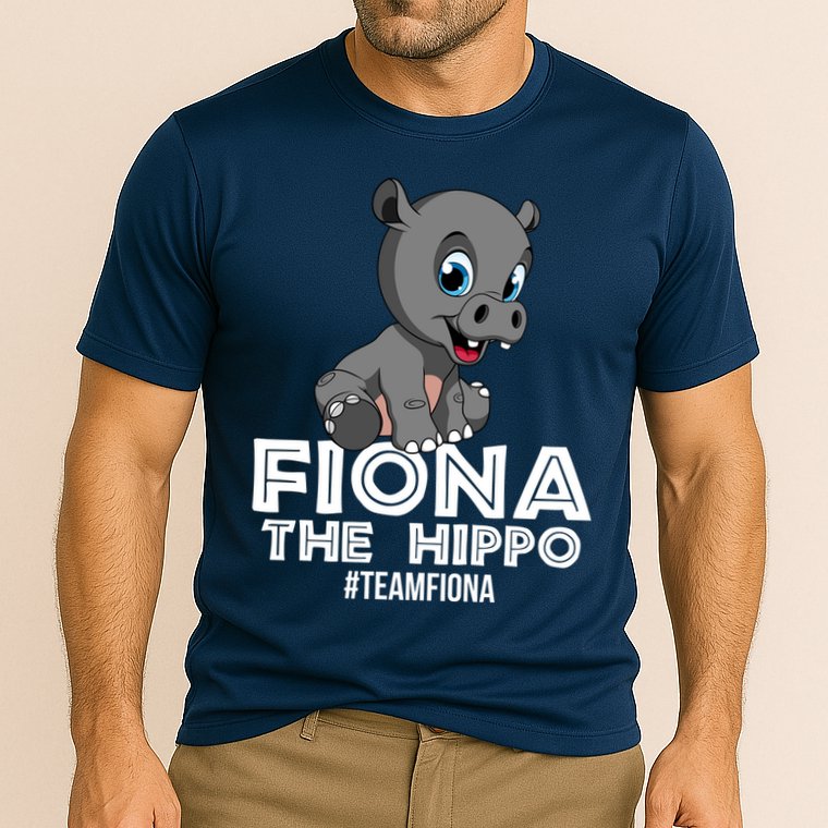 Fiona The Hippo #TeamFiona Hippopotamus Zoo Performance Shirt