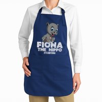 Fiona The Hippo #TeamFiona Hippopotamus Zoo Full-Length Apron With Pockets