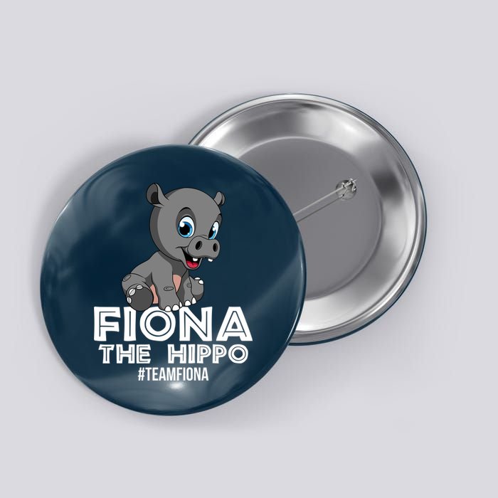 Fiona The Hippo #TeamFiona Hippopotamus Zoo Button