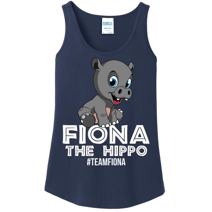 Fiona The Hippo #TeamFiona Hippopotamus Zoo Ladies Essential Tank