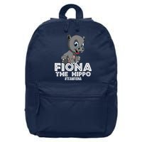 Fiona The Hippo #TeamFiona Hippopotamus Zoo 16 in Basic Backpack