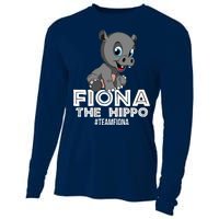 Fiona The Hippo #TeamFiona Hippopotamus Zoo Cooling Performance Long Sleeve Crew