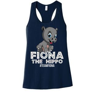 Fiona The Hippo #TeamFiona Hippopotamus Zoo Women's Racerback Tank