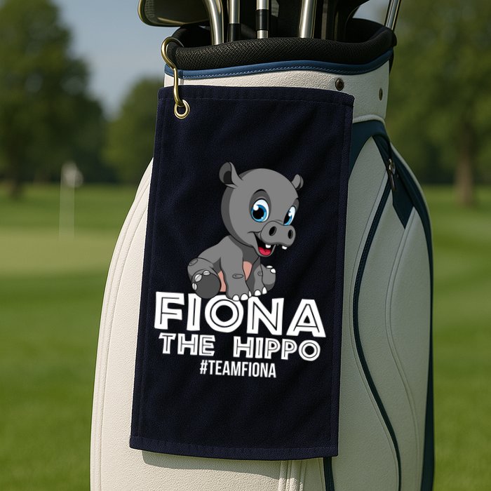 Fiona The Hippo #TeamFiona Hippopotamus Zoo Golf Towel