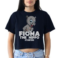 Fiona The Hippo #TeamFiona Hippopotamus Zoo Crop Top