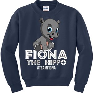 Fiona The Hippo #TeamFiona Hippopotamus Zoo Kids Sweatshirt