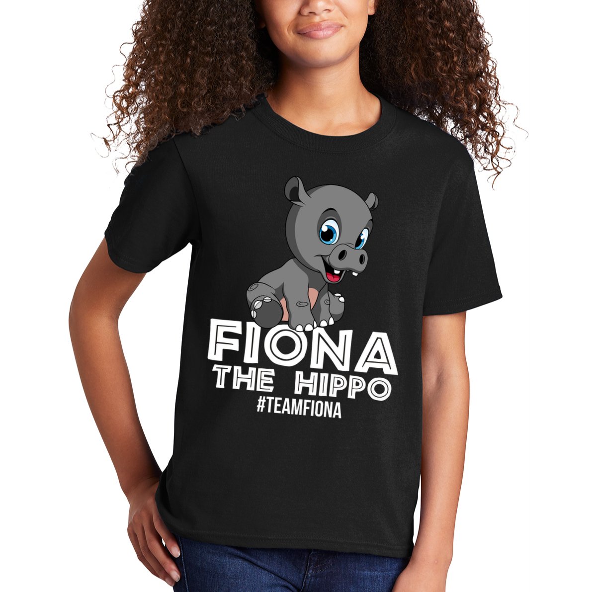 Fiona The Hippo #TeamFiona Hippopotamus Zoo Kids T-Shirt