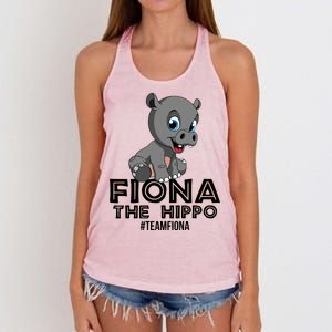 Fiona The Hippo #TeamFiona Hippopotamus Zoo Women's Knotted Racerback Tank