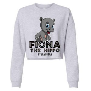 Fiona The Hippo #TeamFiona Hippopotamus Zoo Cropped Pullover Crew