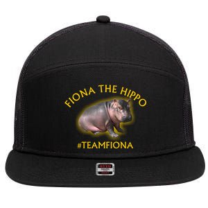 Fiona The Hippo #TeamFiona Photo 7 Panel Mesh Trucker Snapback Hat