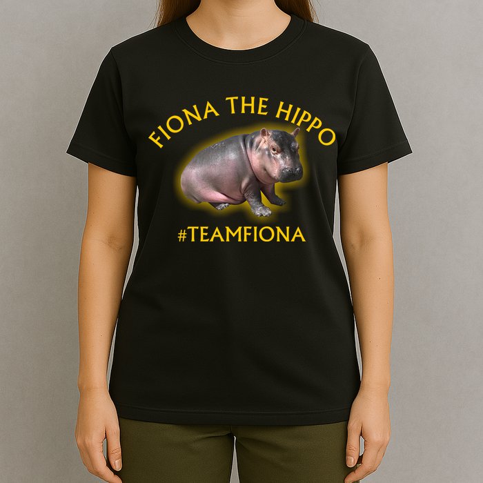 Fiona The Hippo #TeamFiona Photo T-Shirt