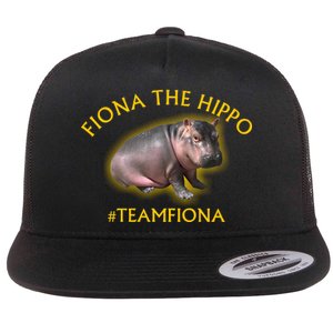 Fiona The Hippo #TeamFiona Photo Flat Bill Trucker Hat