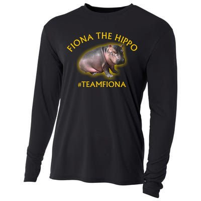 Fiona The Hippo #TeamFiona Photo Cooling Performance Long Sleeve Crew