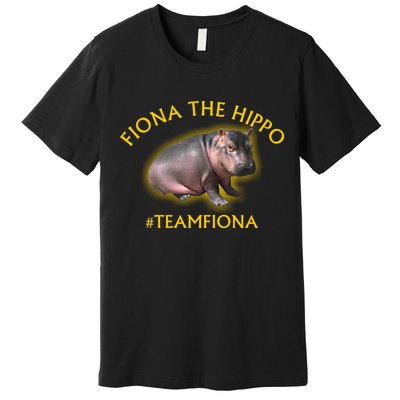 Fiona The Hippo #TeamFiona Photo Premium T-Shirt