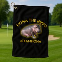 Fiona The Hippo #TeamFiona Photo Golf Towel